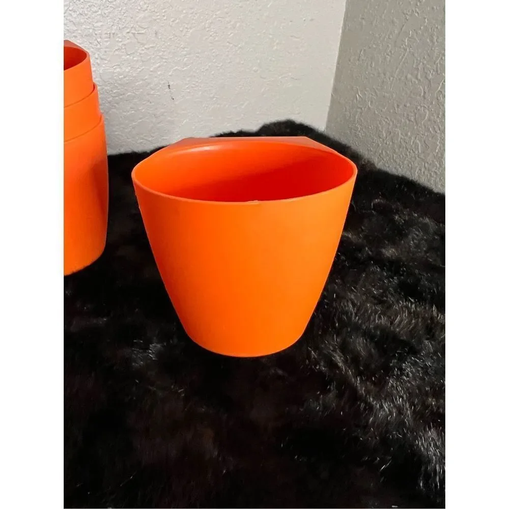 New ikea orange planters gardening flowers